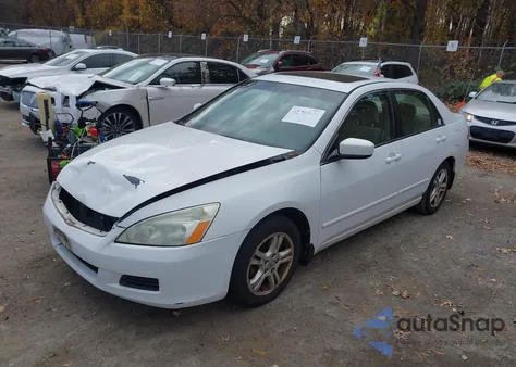 2007 Honda Accord 2.4 Ex из США, поврежденный, VIN 1HGCM567X7A202398
